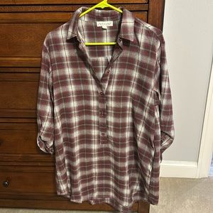 NWOT Plaid Dress with pockets.